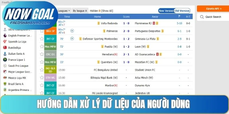 Hướng dẫn xử lý dữ liệu của người dùng 